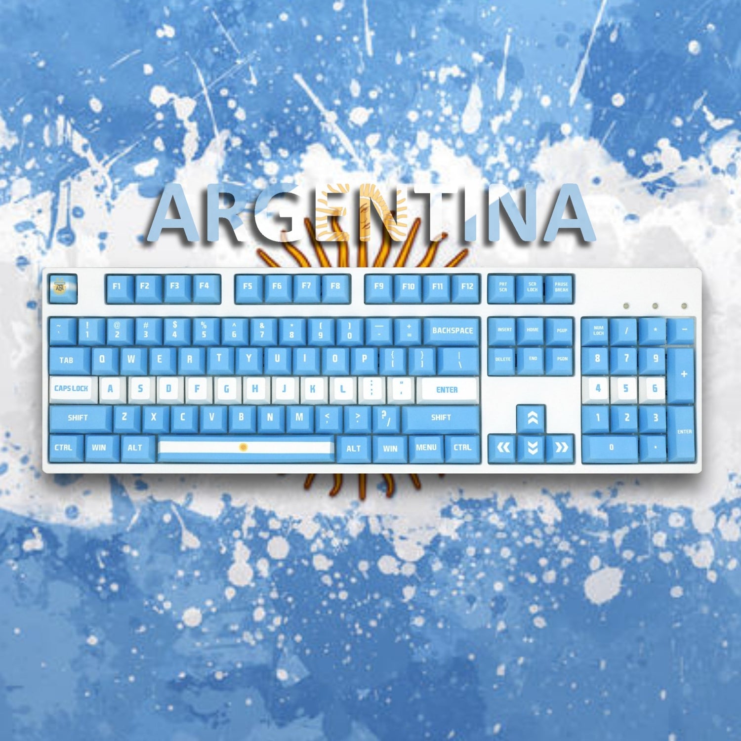 Nation Keycaps | Argentina Keycaps Set - Goblintechkeys