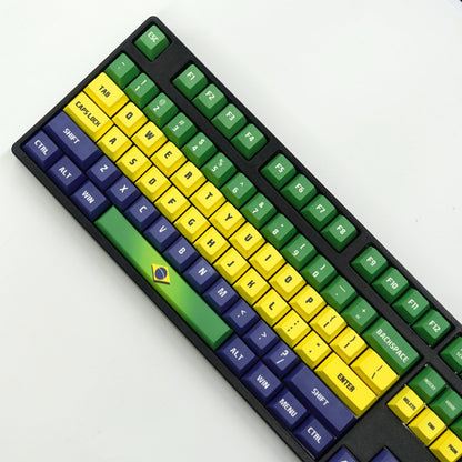 Nation Keycaps | Brazil Keycaps Set - Goblintechkeys