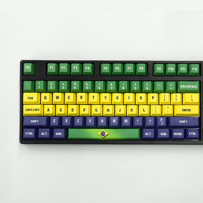 Nation Keycaps | Brazil Keycaps Set - Goblintechkeys