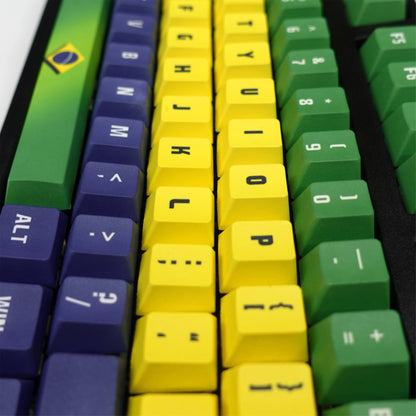 Nation Keycaps | Brazil Keycaps Set - Goblintechkeys