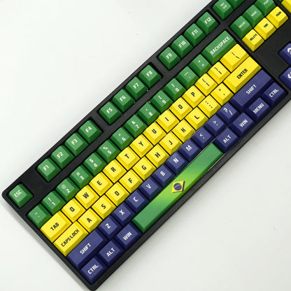 Nation Keycaps | Brazil Keycaps Set - Goblintechkeys