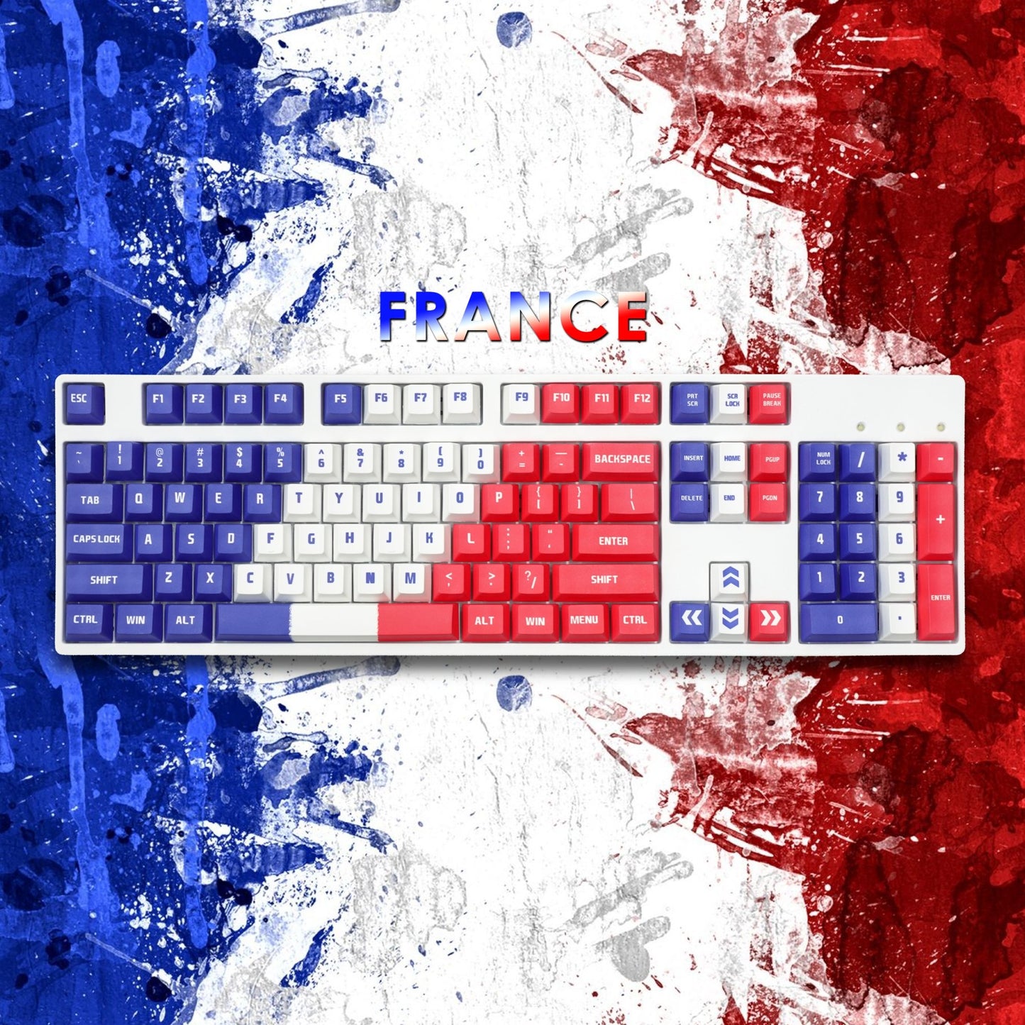 Nation Keycaps | France Keycaps Set - Goblintechkeys