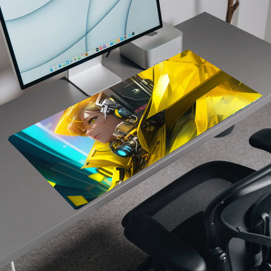Neon Dreamscape | Custom Artisan Mousepad | Gaming & Office Desk Mat - Goblintechkeys