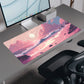 Pastel Pink Seaside Desk Mat | Mouse Pad | Gaming & Office Desk Mat - Goblintechkeys