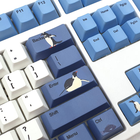 Penguins artist keycap set by Sunette - Goblintechkeys