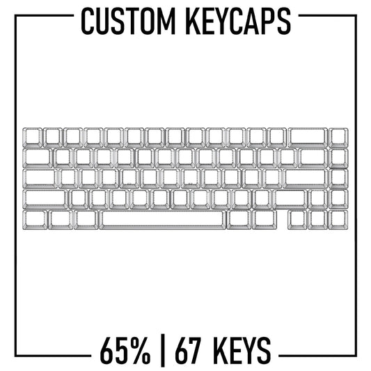 QK65 Design Studio - 65% Keyboard Custom PBT Keycap set ( ANSI ) - Goblintechkeys