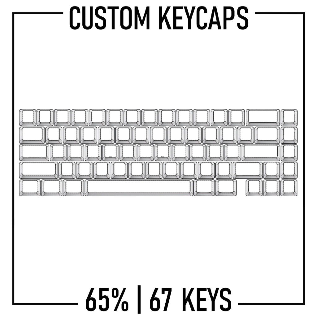 QK65 Design Studio - 65% Keyboard Custom PBT Keycap set ( ANSI ) - Goblintechkeys