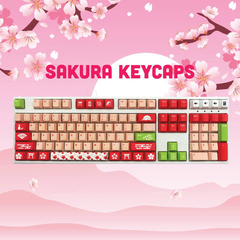Sakura Keycaps | Cute Keycaps - Goblintechkeys