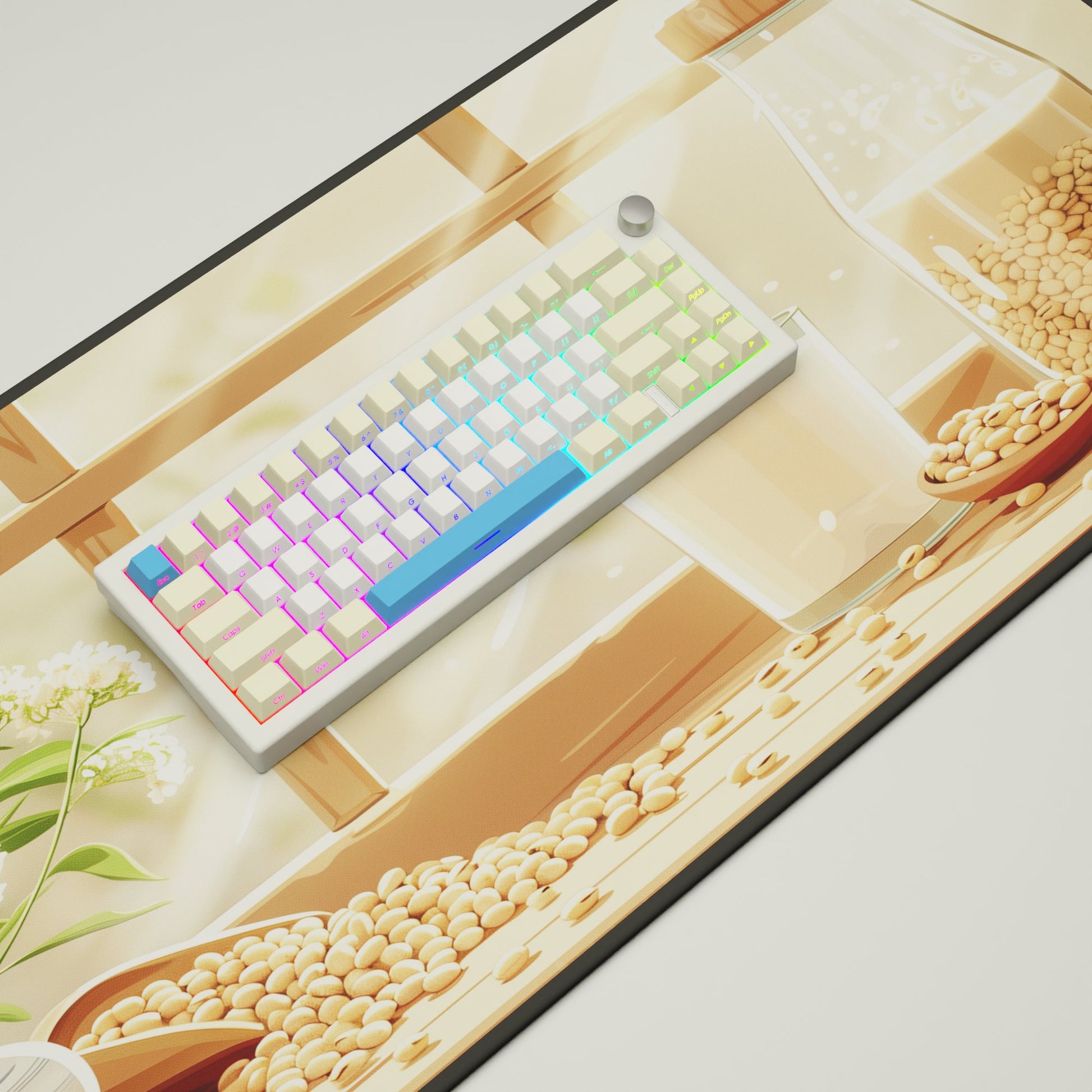 Soya Milk GMK67 Keyboard | Designed By Serenity Starlight - Goblintechkeys