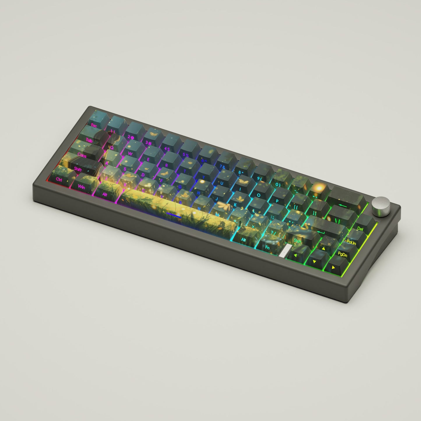 Starlit Firefly GMK67 Keyboard(65% Mechanical Keyboard with knob) - Goblintechkeys