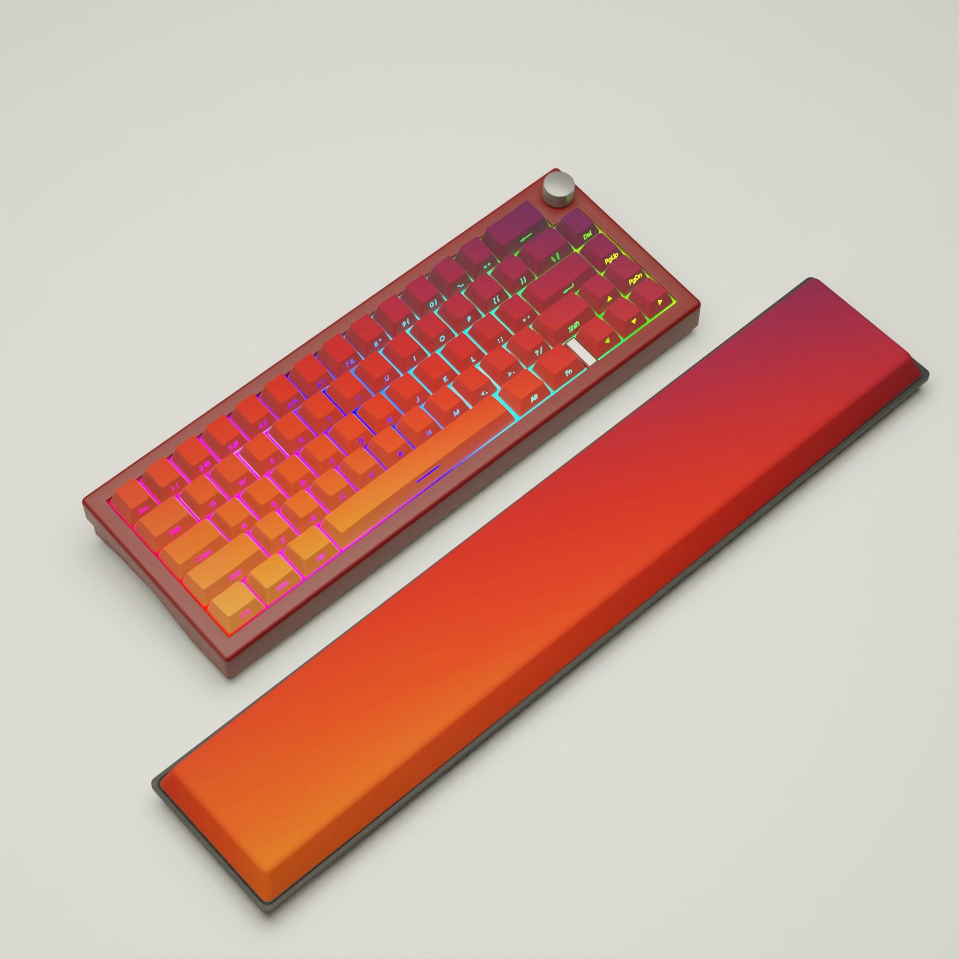 Sunset Gradient GMK67 Keyboard(65% Mechanical Keyboard with knob) - Goblintechkeys