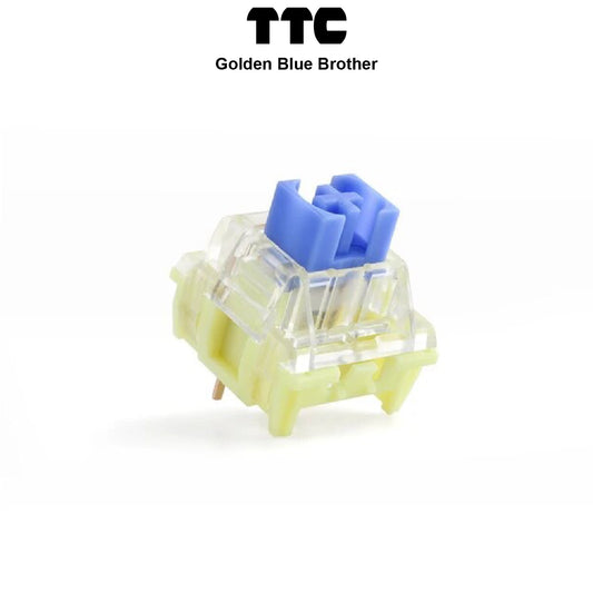 TTC Golden Blue Brother Switches - Goblintechkeys