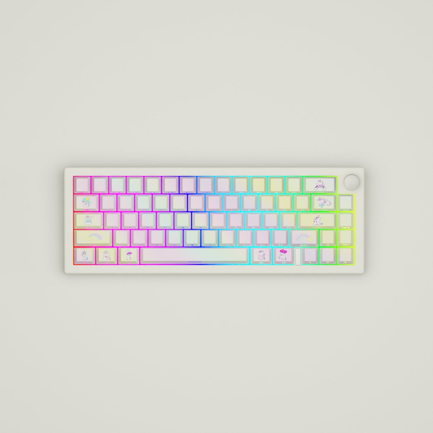 Unicorn GMK67 Keyboard | Designed By Serenity Starlight - Goblintechkeys