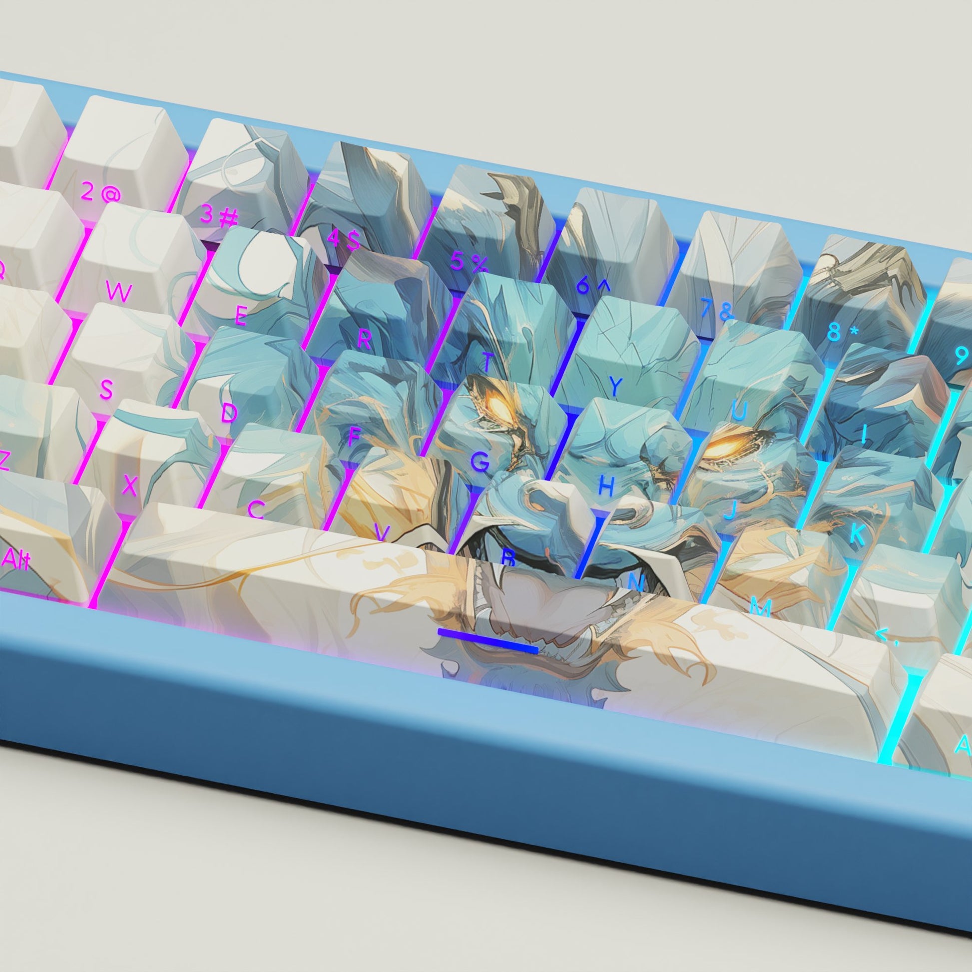 Water Dragon GMK67 Keyboard(65% Mechanical Keyboard with knob) - Goblintechkeys
