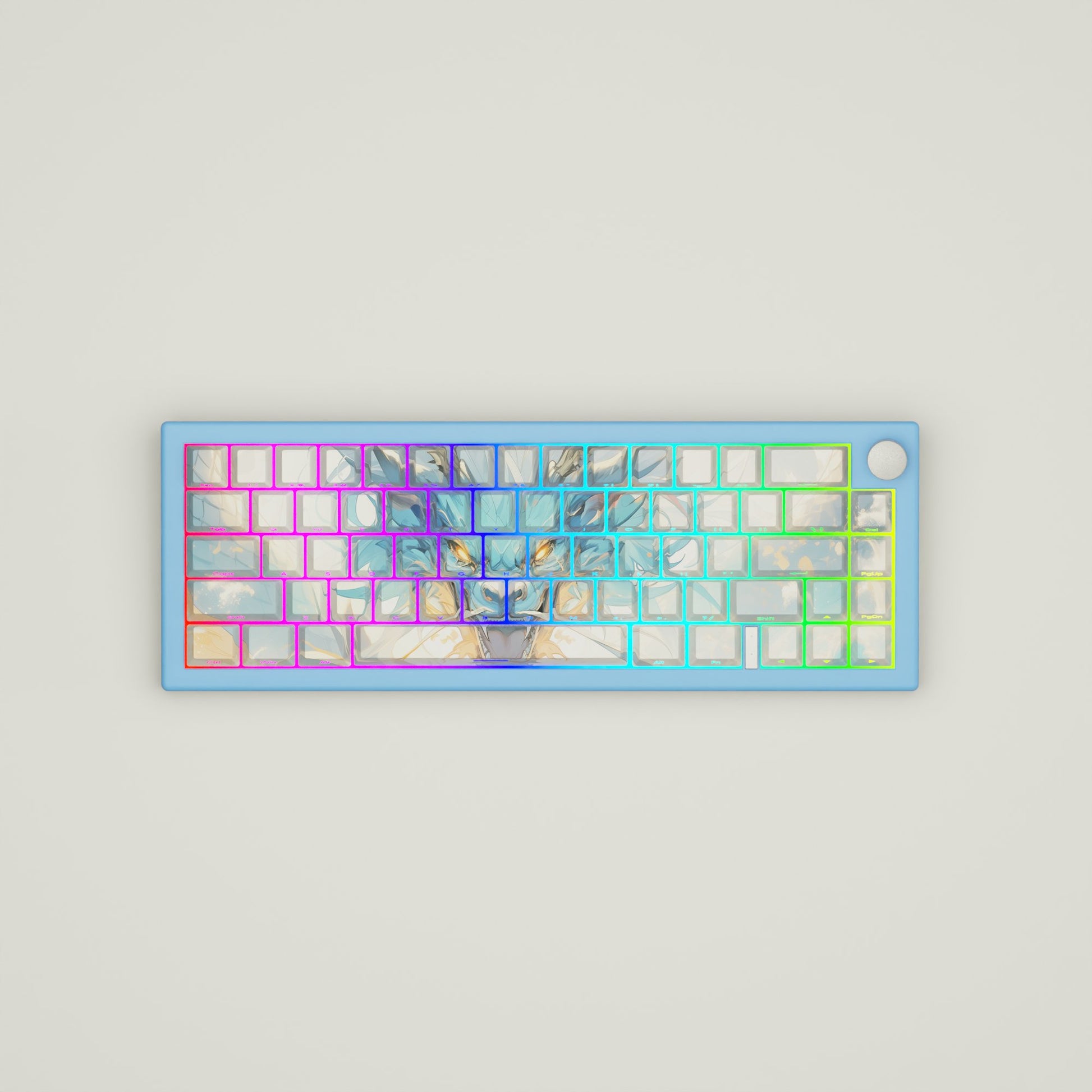 Water Dragon GMK67 Keyboard(65% Mechanical Keyboard with knob) - Goblintechkeys