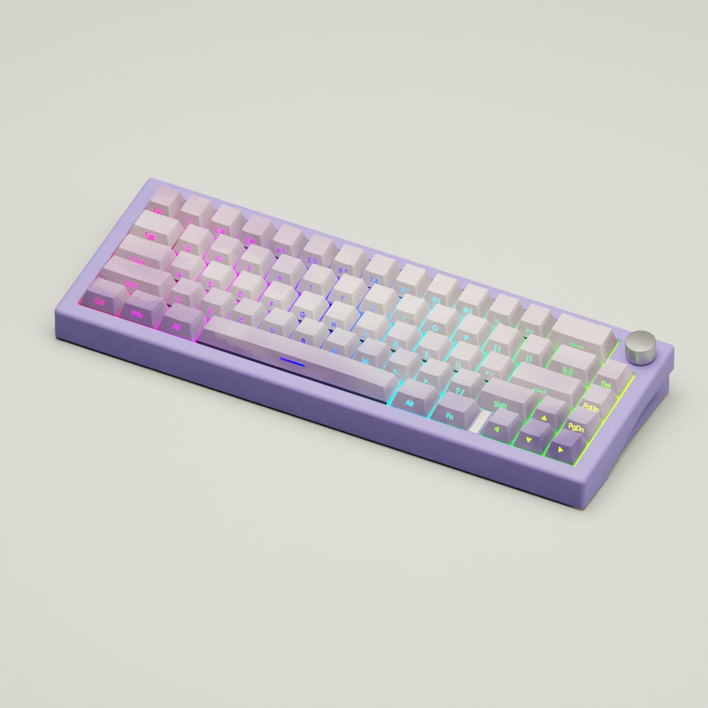 Zen Lavender Gradient GMK67 Keyboard(Wireless 65% Mechanical Keyboard With Knob) - Goblintechkeys